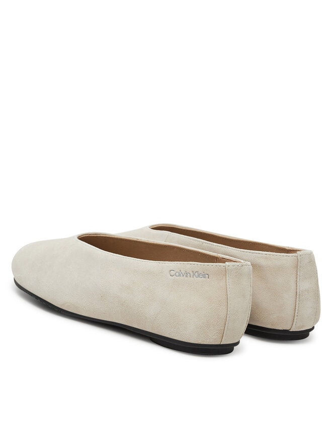 Calvin Klein Baleriny Calvin Klein Ballerina Round Hw Sue HW0HW02565 Beżowy