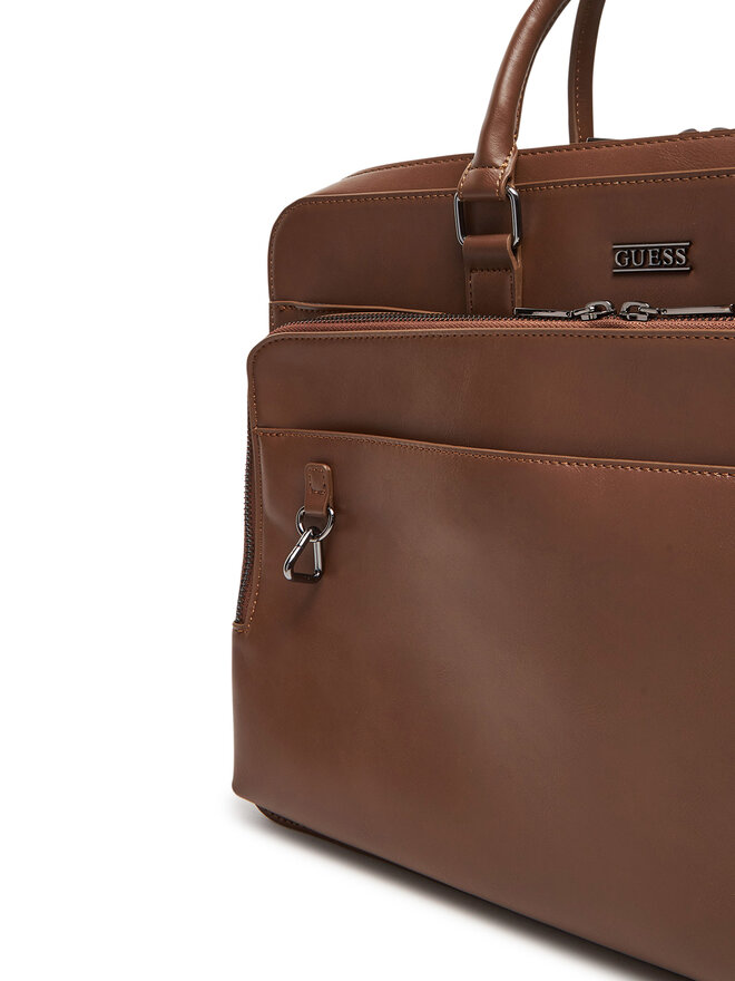 Guess Brašna na notebook Guess HMBOCA P5338 Hnědá