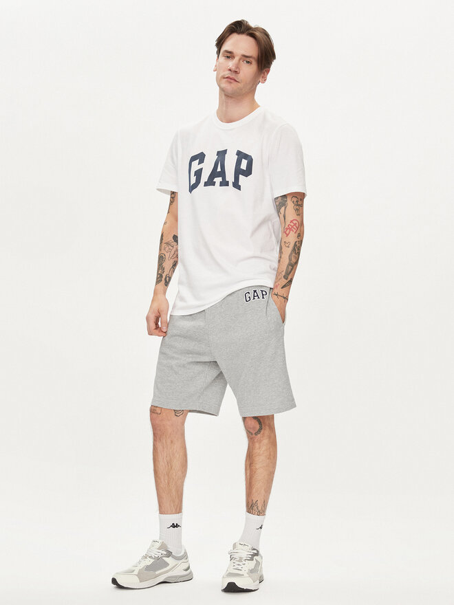 Gap Gap Marškinėliai 856659-03 Balta Regular Fit