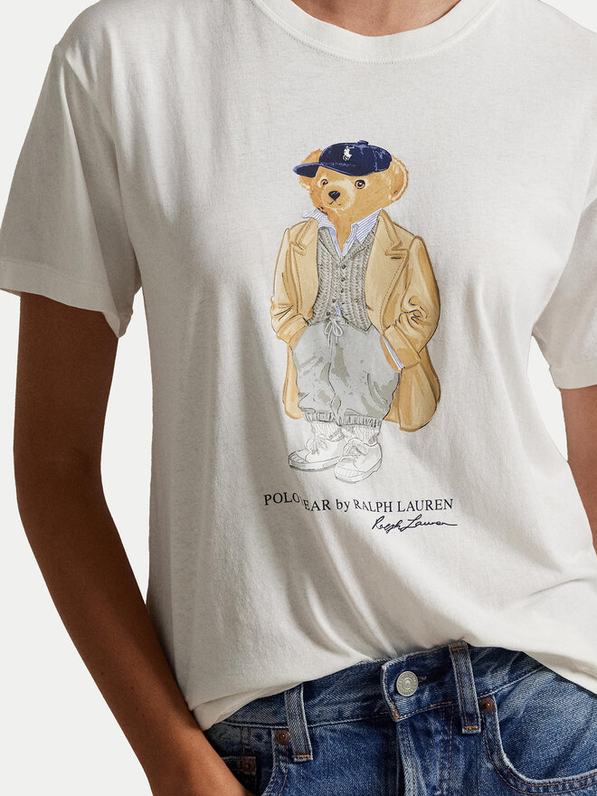 Polo Ralph Lauren Polo Ralph Lauren Majica 211971752001 Bela Straight Fit