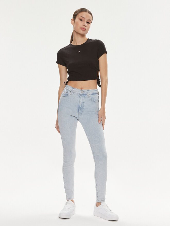 Tommy Jeans Tommy Jeans Marškinėliai DW0DW17902 Juoda Slim Fit