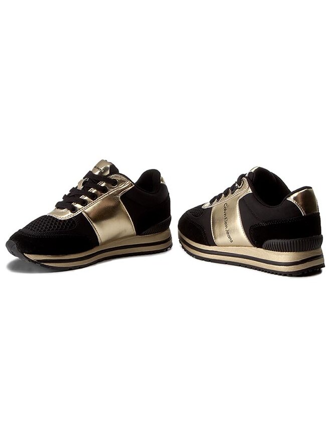 Sneakers Calvin Klein Jeans Tanya R0651 Black Gold chaussures