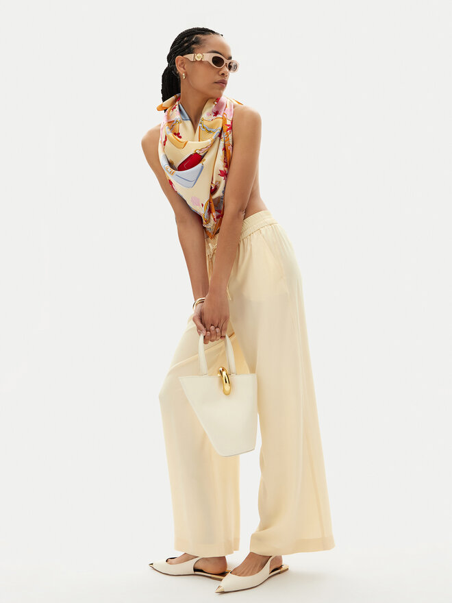 JACQUEMUS Ročna torba JACQUEMUS Le Petit Bambol 24H243BA389-3173 Écru