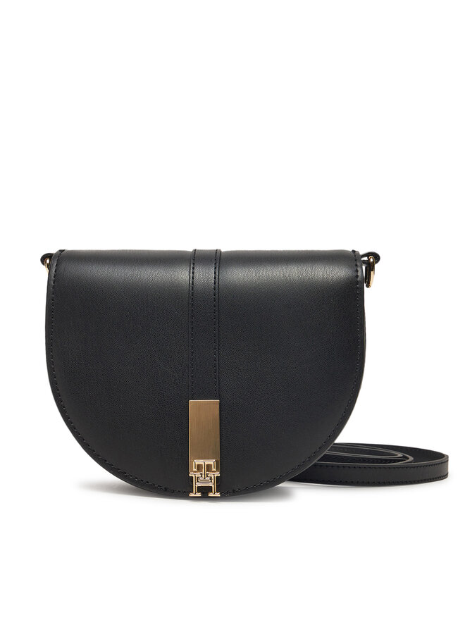 Tommy Hilfiger Kabelka Tommy Hilfiger Heritage Saddle Bag AW0AW17164 Černá