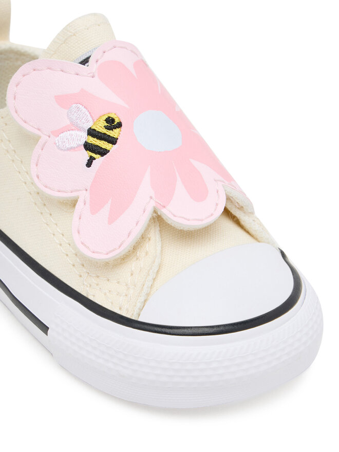 Converse Kedas Converse Chuck Taylor All Star One Strap Embroidered Floral Easy On A13452C Écru