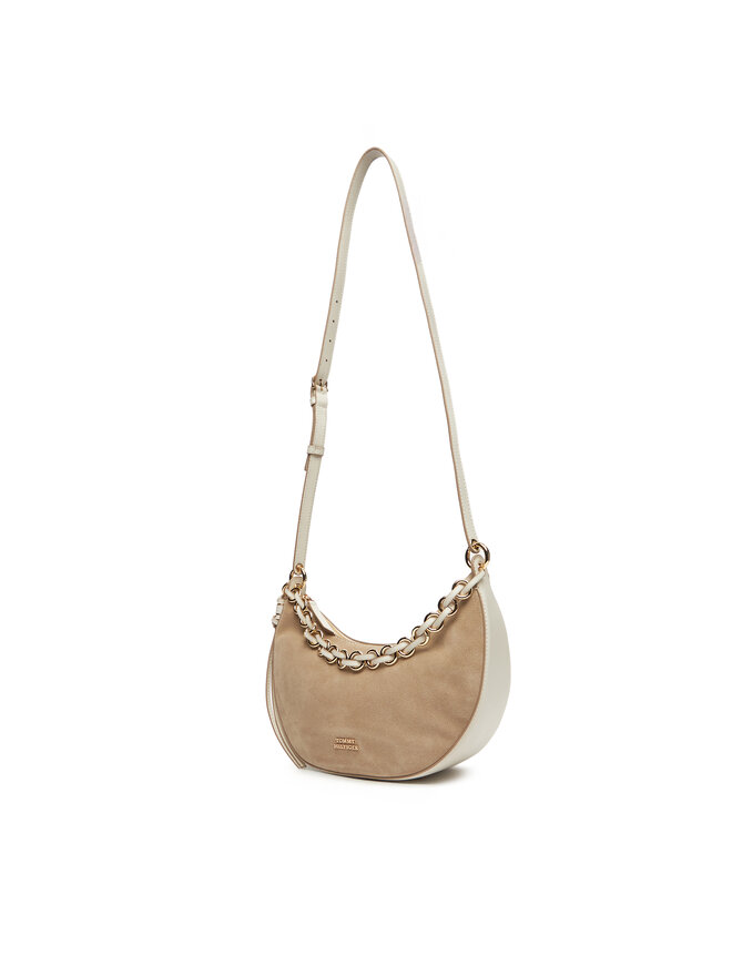 Tommy Hilfiger Τσάντα Tommy Hilfiger Moon Leather Crossover Suede AW0AW17537 Μπεζ