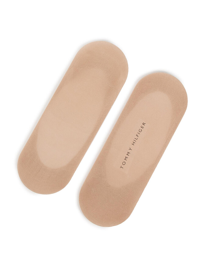 Tommy Hilfiger Súprava 2 párov krátkych ponožiek dámskych Tommy Hilfiger 353006001 Béžová