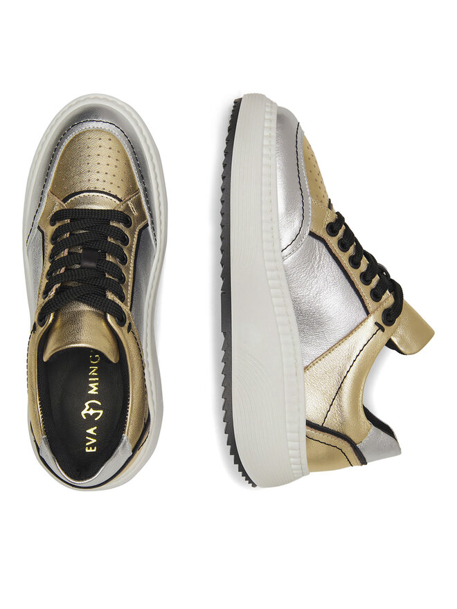 Eva Minge Sneakers Eva Minge VANESSA-0481 Argintiu