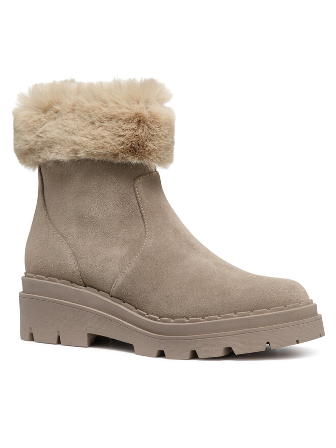 Geox Īsie zābaki Geox D Felleny D46XEG 022BH C6369 Bēšs