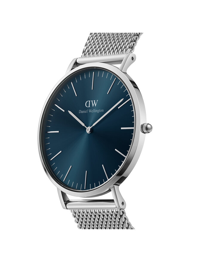 Daniel Wellington Hodinky Daniel Wellington Classic Mesh DW00100628 Tmavomodrá
