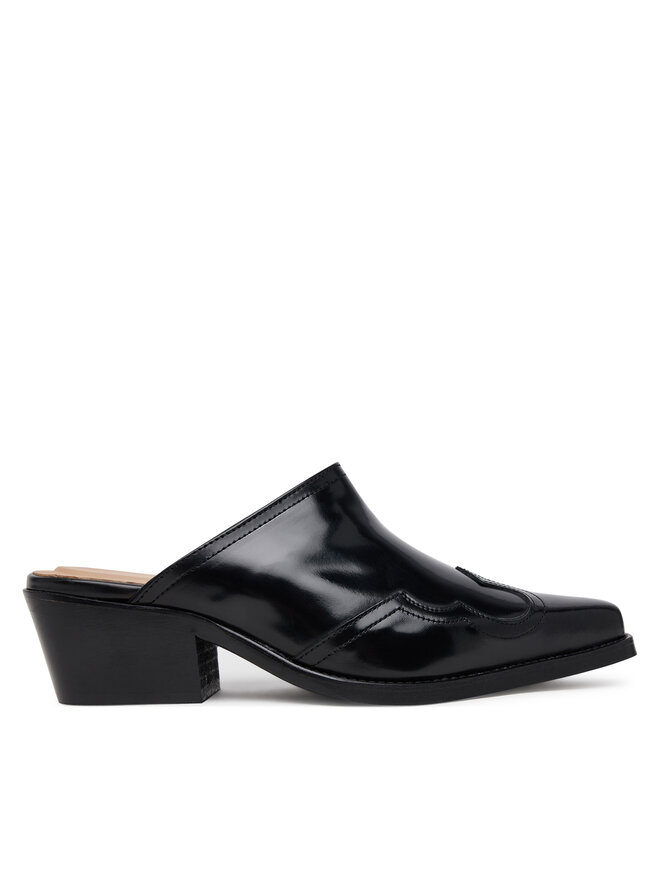 Tommy Hilfiger Pantoletten Tommy Hilfiger Western Abrasivato FW0FW08887 Schwarz