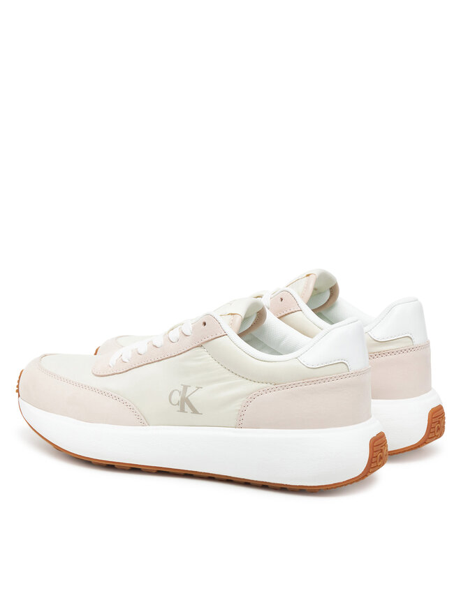 Calvin Klein Jeans Zapatillas Calvin Klein Jeans Athleisure Runner Laceup Mix Wn YW0YW01774 Blanco