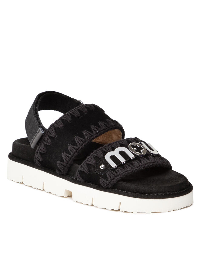 Mou Sandále Mou New Bio Sandal SW461001A Čierna