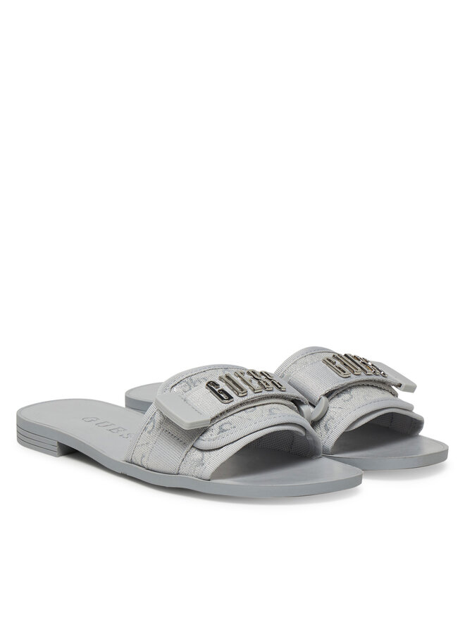 Guess Klapki Guess FLJELYLEL19 Srebrny