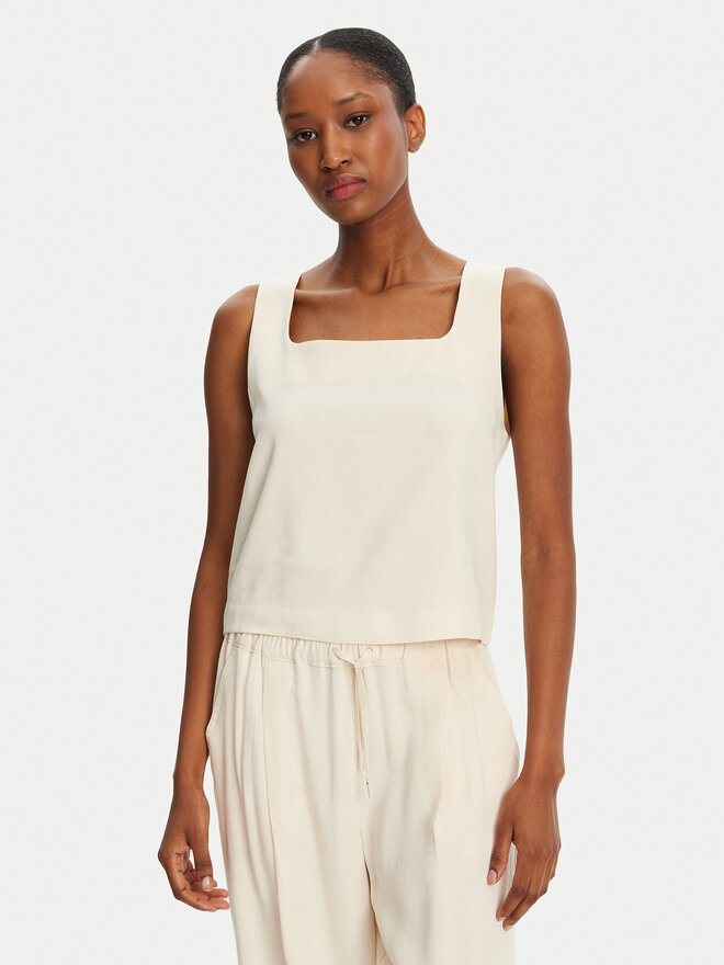 Marella Marella Топ Terni 2513161055 Écru Regular Fit