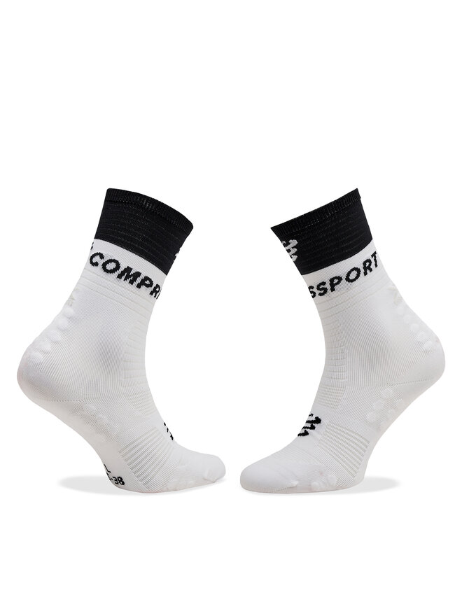 Compressport Skarpety wysokie unisex Compressport Mid Compression V 2.0 SQTU3540002 Biały