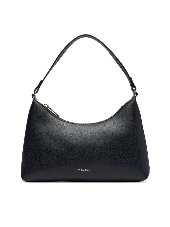 Calvin Klein Handtasche Calvin Klein Foil Logo Small Shoulder Bag LV04F3890G Schwarz
