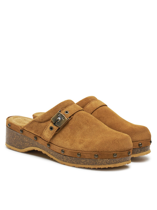 Scholl Nazouváky Scholl Pescura Clog 50 Cork F31632 1175 380 Hnědá