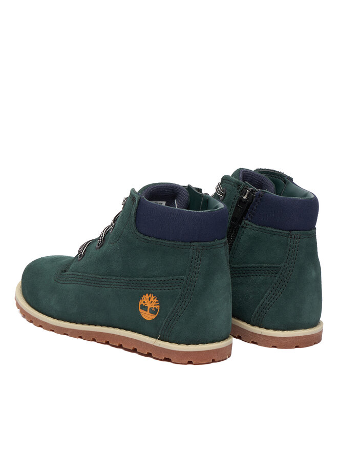 Timberland Gležnjarji Timberland Pokey Pine Mid Lace Up TB0A292EEY01 Zelena
