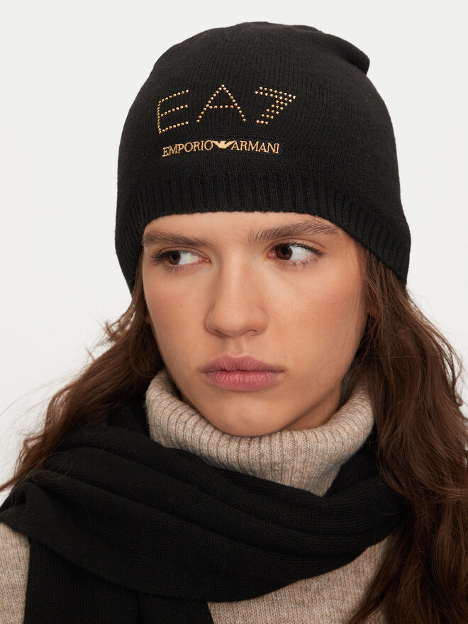 EA7 Emporio Armani Комплект шал и шапка EA7 Emporio Armani 282000 4F200 00020 Черен