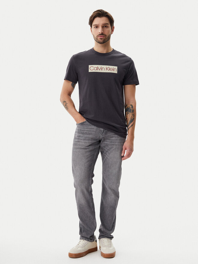 Calvin Klein Jeans Calvin Klein Jeans Marškinėliai J30J327472 Pilka Regular Fit