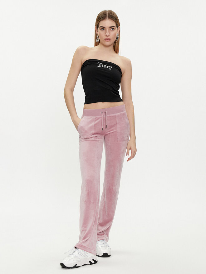 Juicy Couture Juicy Couture Marškinėliai Babey JCWCT23310 Juoda Slim Fit