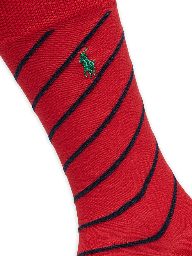 Polo Ralph Lauren Sada 2 párů pánských vysokých ponožek Polo Ralph Lauren 449958854001 Barevná