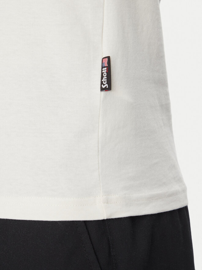 SCHOTT N.Y.C. SCHOTT N.Y.C. Camiseta Tsstuarts Blanco Standard Fit