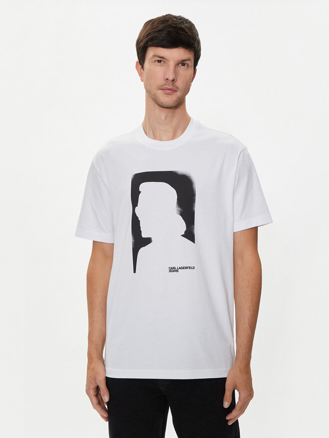 Karl Lagerfeld Jeans Karl Lagerfeld Jeans T-Shirt 245D1709 Weiß Regular Fit