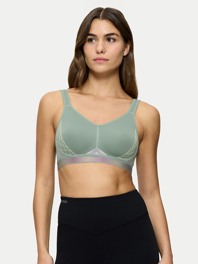 Triumph Triumph Špotni nedrček Triaction Cardio Flow 10205923 Zelena