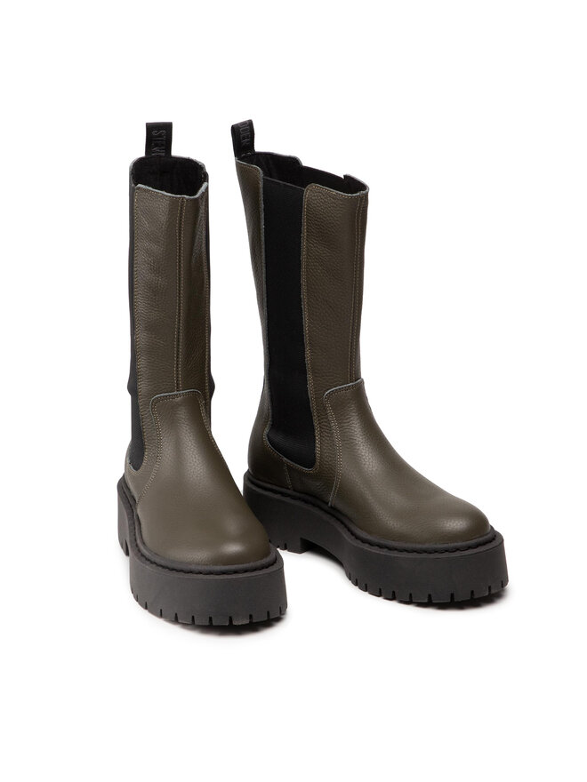 Steve Madden Polokozačky Steve Madden Vivianne SM11001286-03001-DKH Zelená