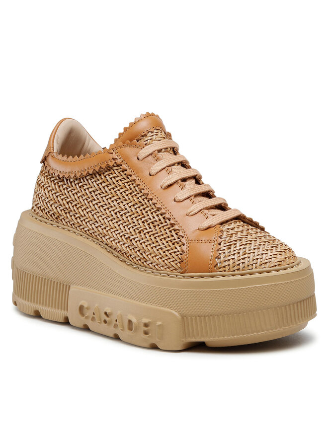 Sneakersy Casadei 2X896U0701HANOI2804 Brązowy | eobuwie.com.pl