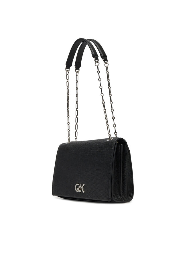 Calvin Klein Τσάντα Calvin Klein Ck Medium Conv Chain Bag_Tex K60K613177 Μαύρο