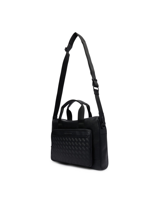 Tommy Hilfiger Laptoptasche Tommy Hilfiger Th Modern Monogram Computer Bag AM0AM14729 Schwarz