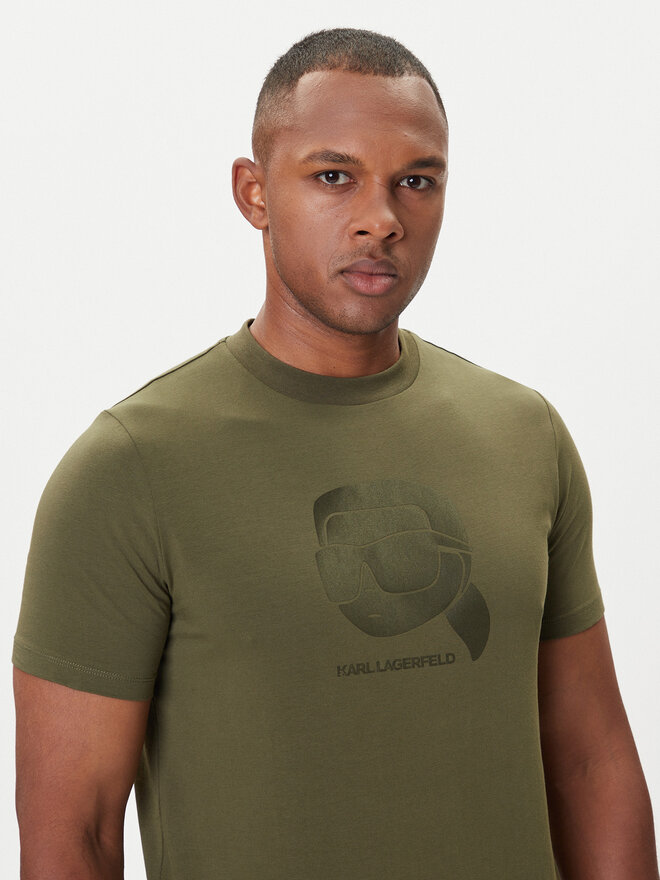 KARL LAGERFELD KARL LAGERFELD Camiseta 755032 554221 Verde Regular Fit