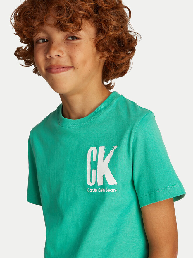 Calvin Klein Jeans Calvin Klein Jeans Camiseta Surf Graphic IB0IB02447 Verde Regular Fit
