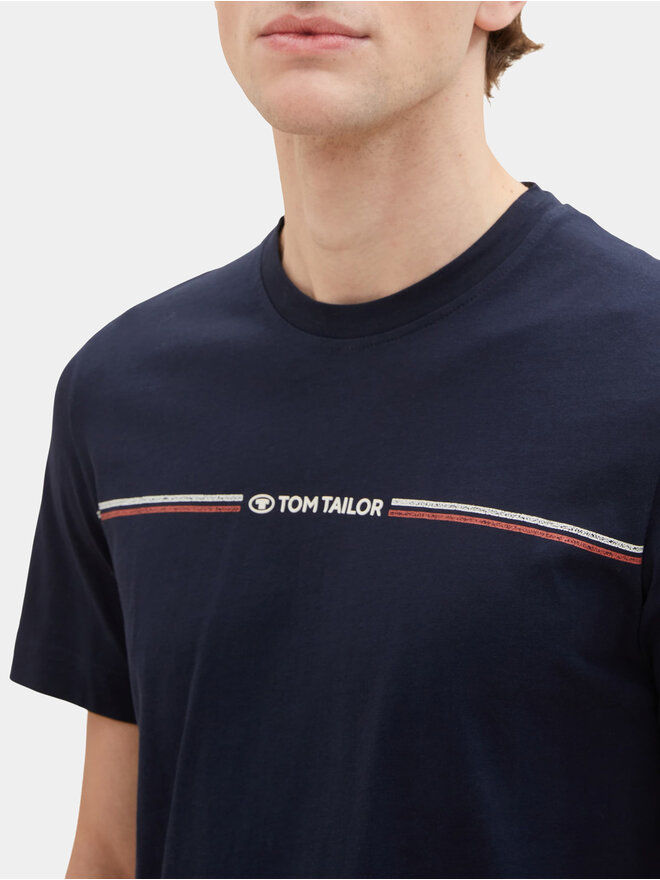 Tom Tailor Tom Tailor Marškinėliai 1037803 Tamsiai mėlyna Regular Fit