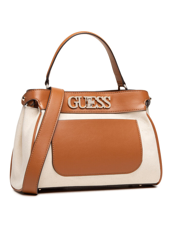 Guess Geantă Guess Uptown Chic (HG) Mini HWHG73 01050 Bej