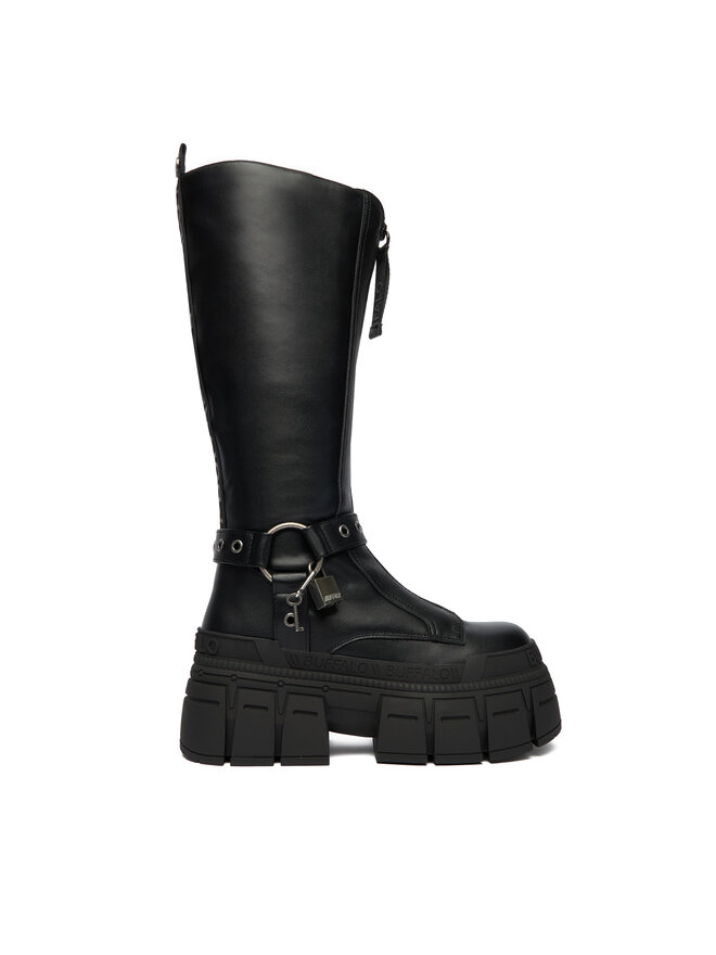 Buffalo Stivali Buffalo Gospher Biker Hi 1270131 Nero