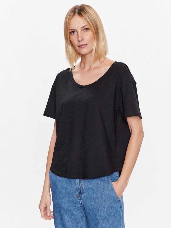 United Colors Of Benetton United Colors Of Benetton Marškinėliai 3BVXD1033 Juoda Relaxed Fit