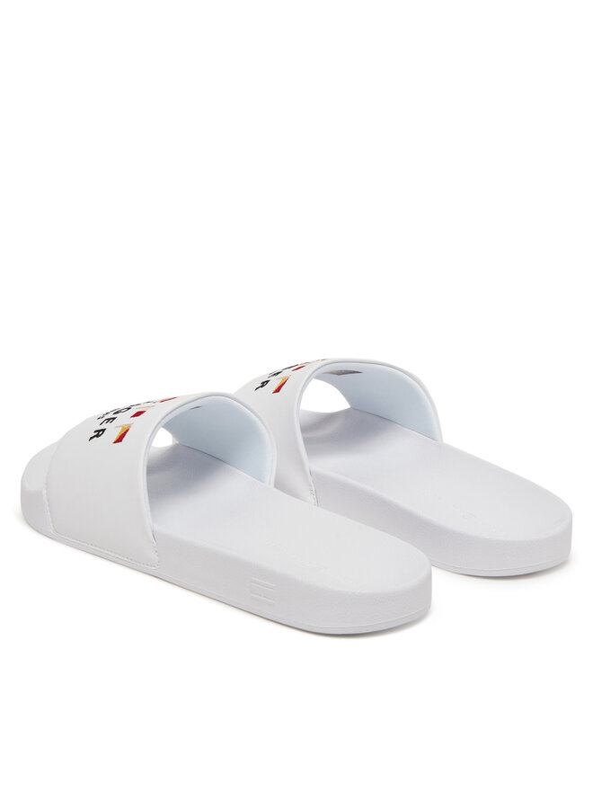 Tommy Hilfiger Klapki Tommy Hilfiger Flags Pool Slide FM0FM05431 Biały