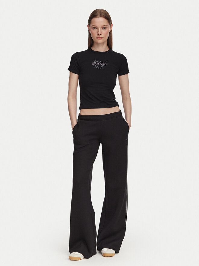 Guess Jeans Guess Jeans Футболка W6YI05 K3640 Чорний Slim Fit