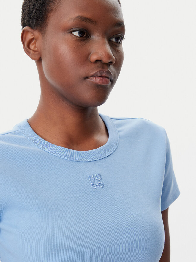 HUGO HUGO T-Shirt Delanor 50512000 Μπλε Slim Fit