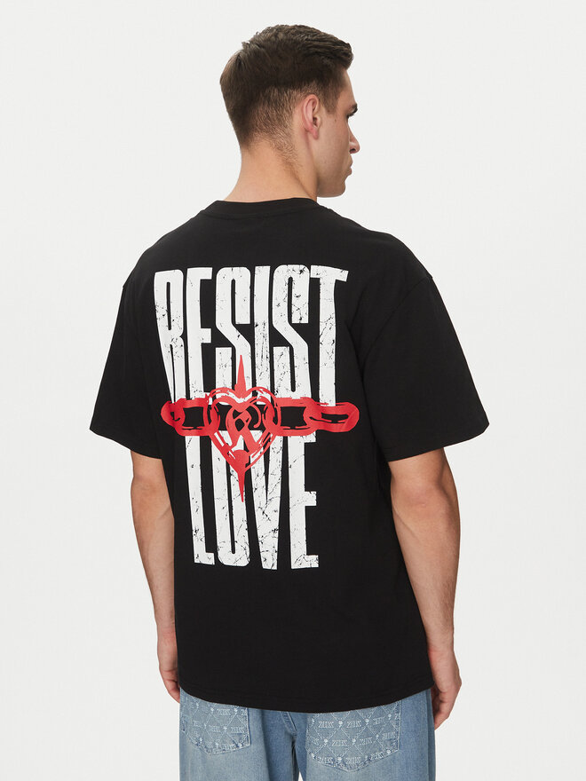 Karl Kani Karl Kani Marškinėliai Resist Love 60300349 Juoda Relaxed Fit