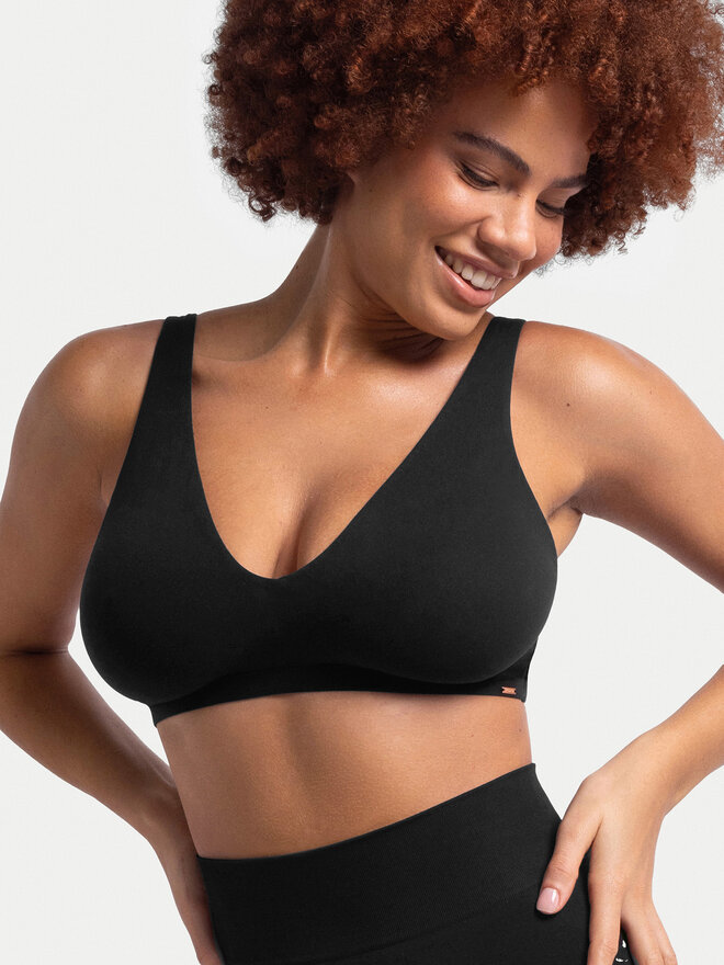 Dorina Dorina Bralette melltartó Essensual FXBR0052MI116 Fekete