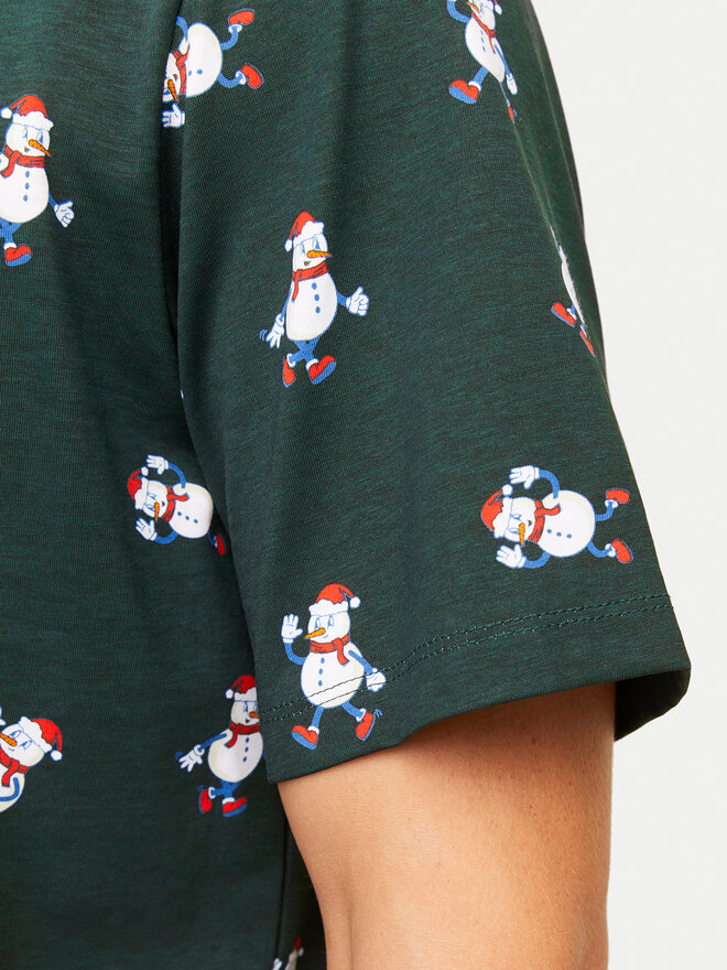 Jack&Jones Jack&Jones Camiseta Xmas Merry 12265399 Verde Standard Fit