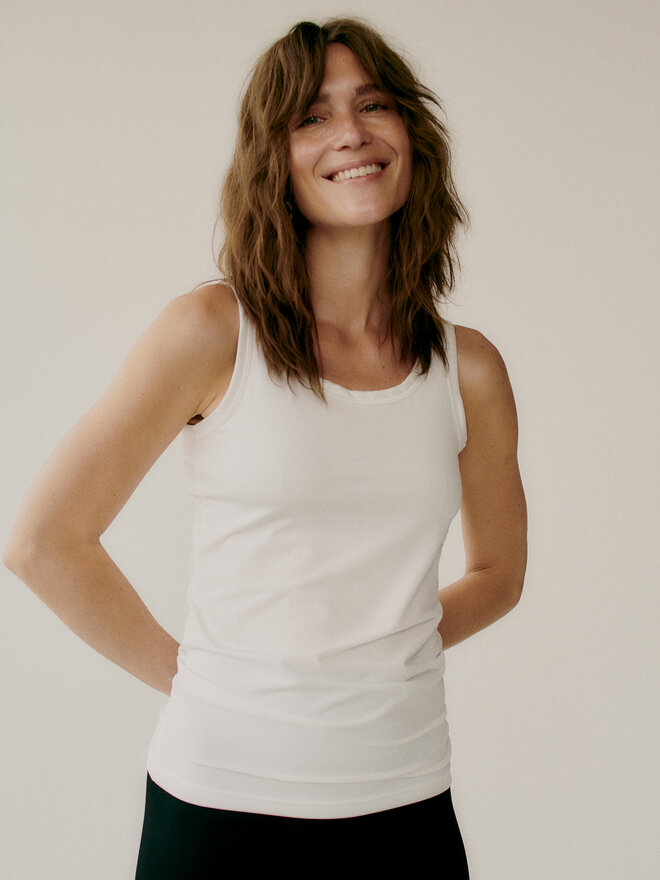 b.young b.young Top 802894 Blanco Regular Fit