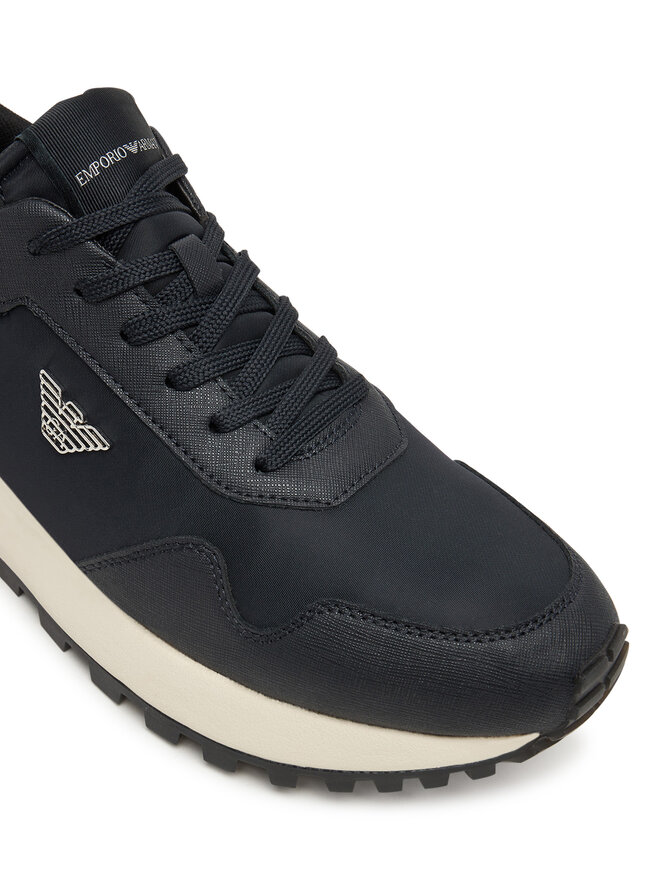 Emporio Armani Sneakersy Emporio Armani EM003738 AF19532 MB007 Granatowy