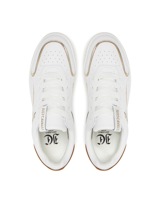 Just Cavalli Sneakersy Just Cavalli 78RA3ST2 ZPA98 Biela