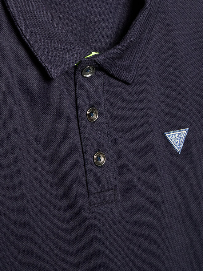 Guess Guess Polo marškinėliai L2GP02 KAPY0 Tamsiai mėlyna Regular Fit